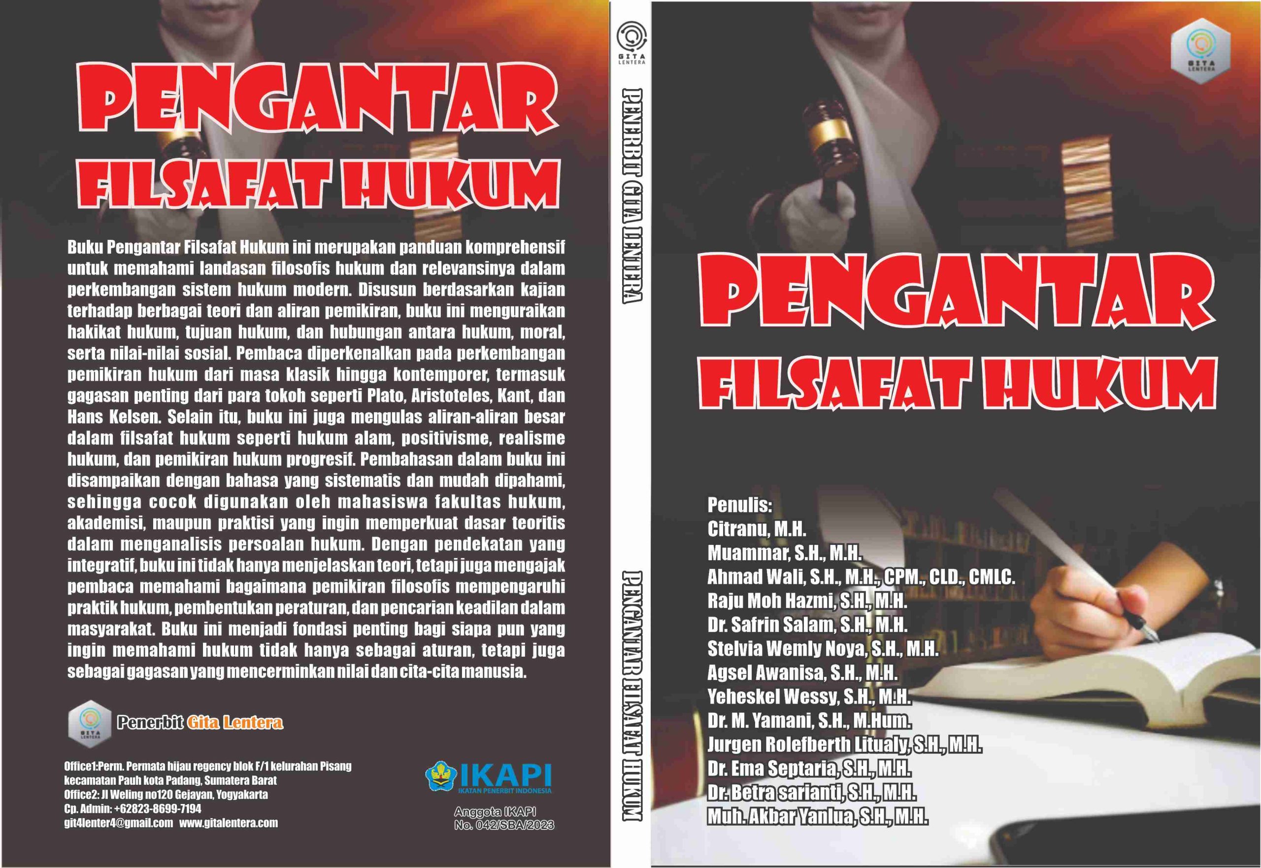 Cover Pengantar Filsafat Hukum Cover Pengantar Filsafat Hukum